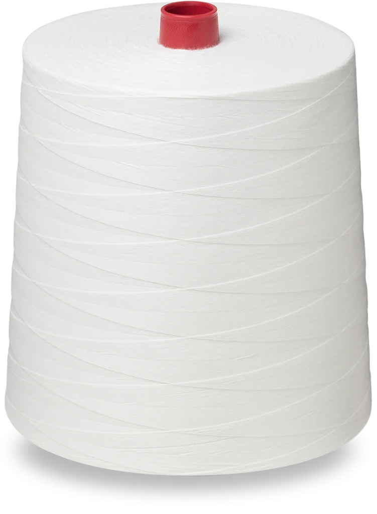 white cone bag closing thread